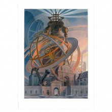 Schuiten Art Print - Machine à dessiner - not signed