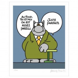 Sérigraphie Le chat de Geluck - On est les mêmes