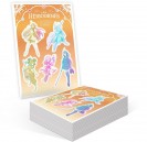 Planche de stickers holographiques Les héricornes - principal