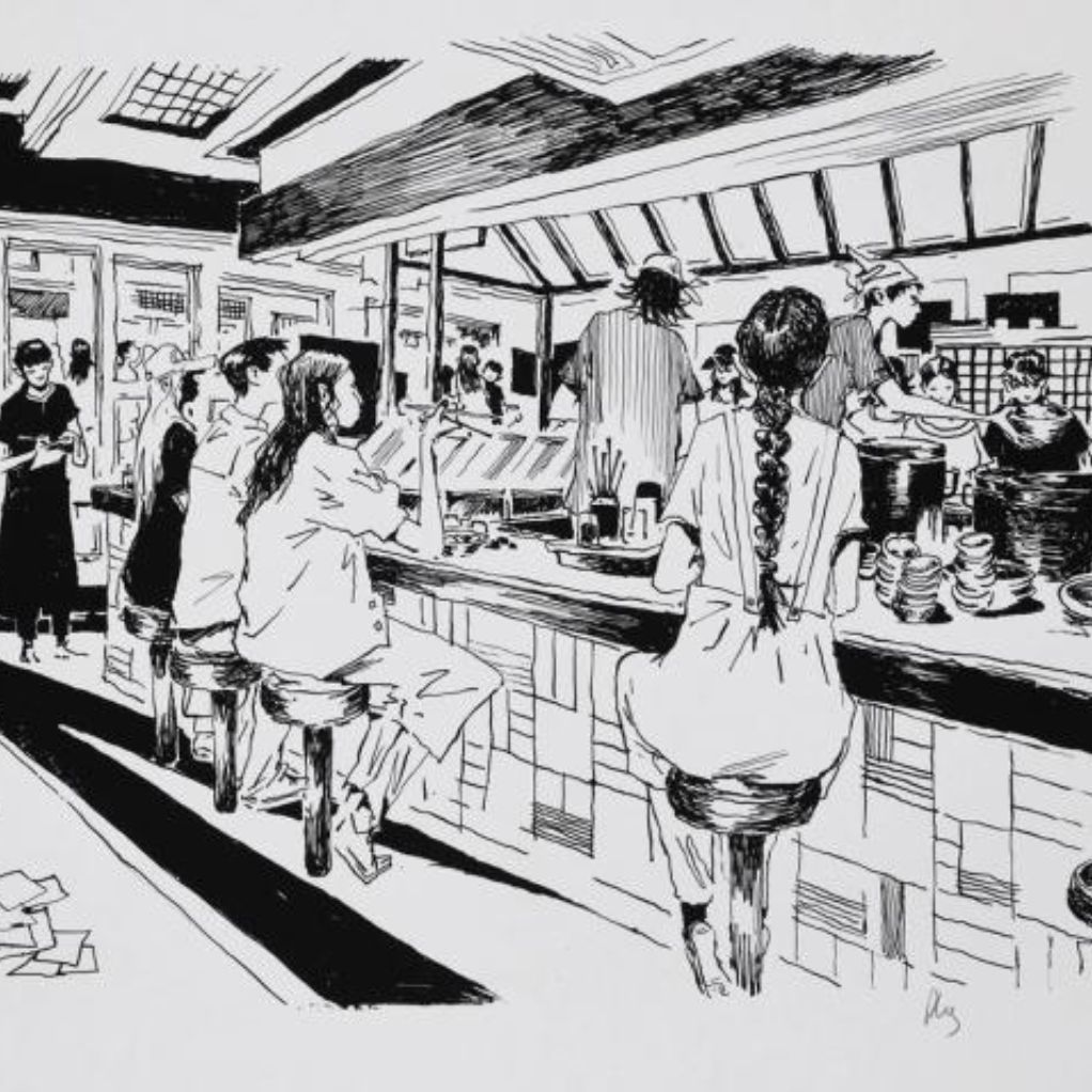 Sérigraphie - Midi à Tokyo - Pierre-Henry Gomont - principal