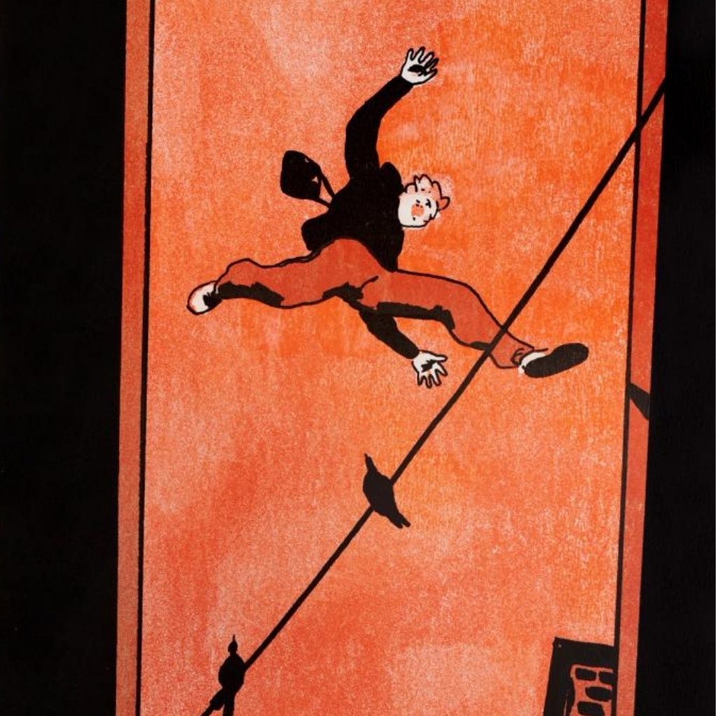 Sérigraphie - Le Saut - Piero Macola - principal