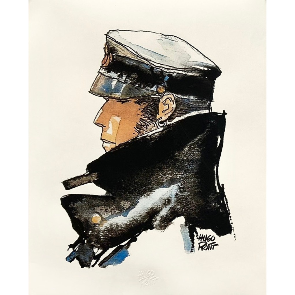 Estampe pigmentaire - Dedicated to Corto Maltese - Hugo Pratt - principal