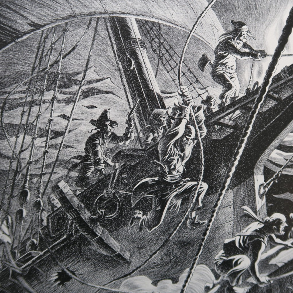 Tirage d'Art Riff Reb's - Combat en Mer - principal