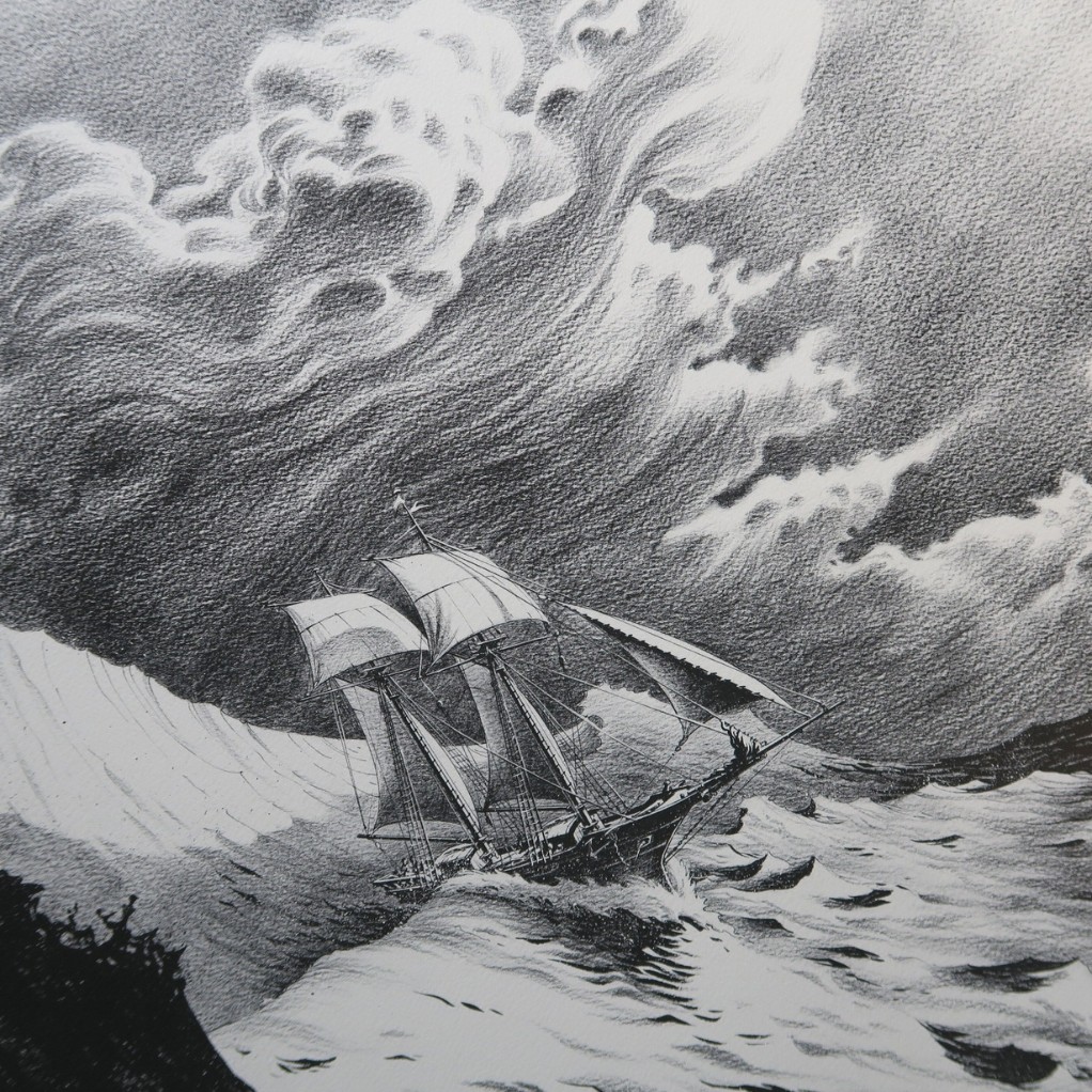 Tirage d'Art Riff Reb's - Bateau en Mer - principal