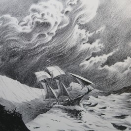 Tirage d'Art Riff Reb's - Bateau en Mer