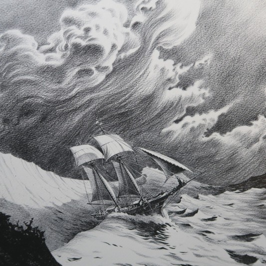 Tirage d'Art Riff Reb's - Bateau en Mer - principal