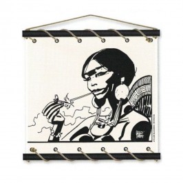 Toile tendue coton Corto Maltese - Bouche dorée