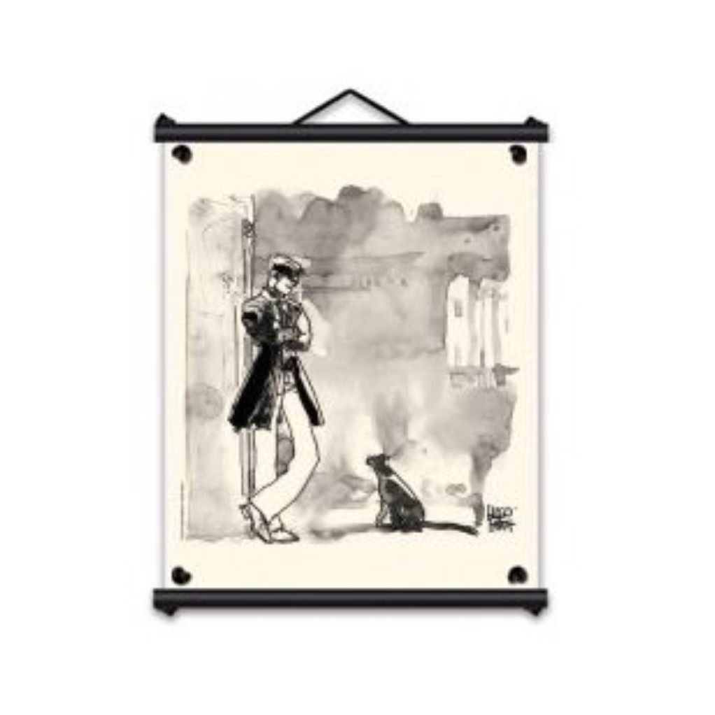 Toile tendue coton Corto Maltese - Chat - principal