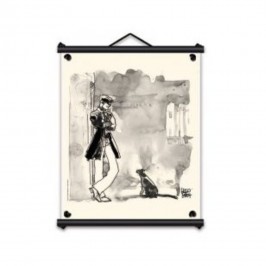 Toile tendue coton Corto Maltese - Chat