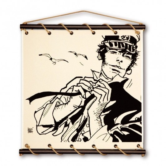 Toile tendue coton Corto Maltese - Dans le vent - principal