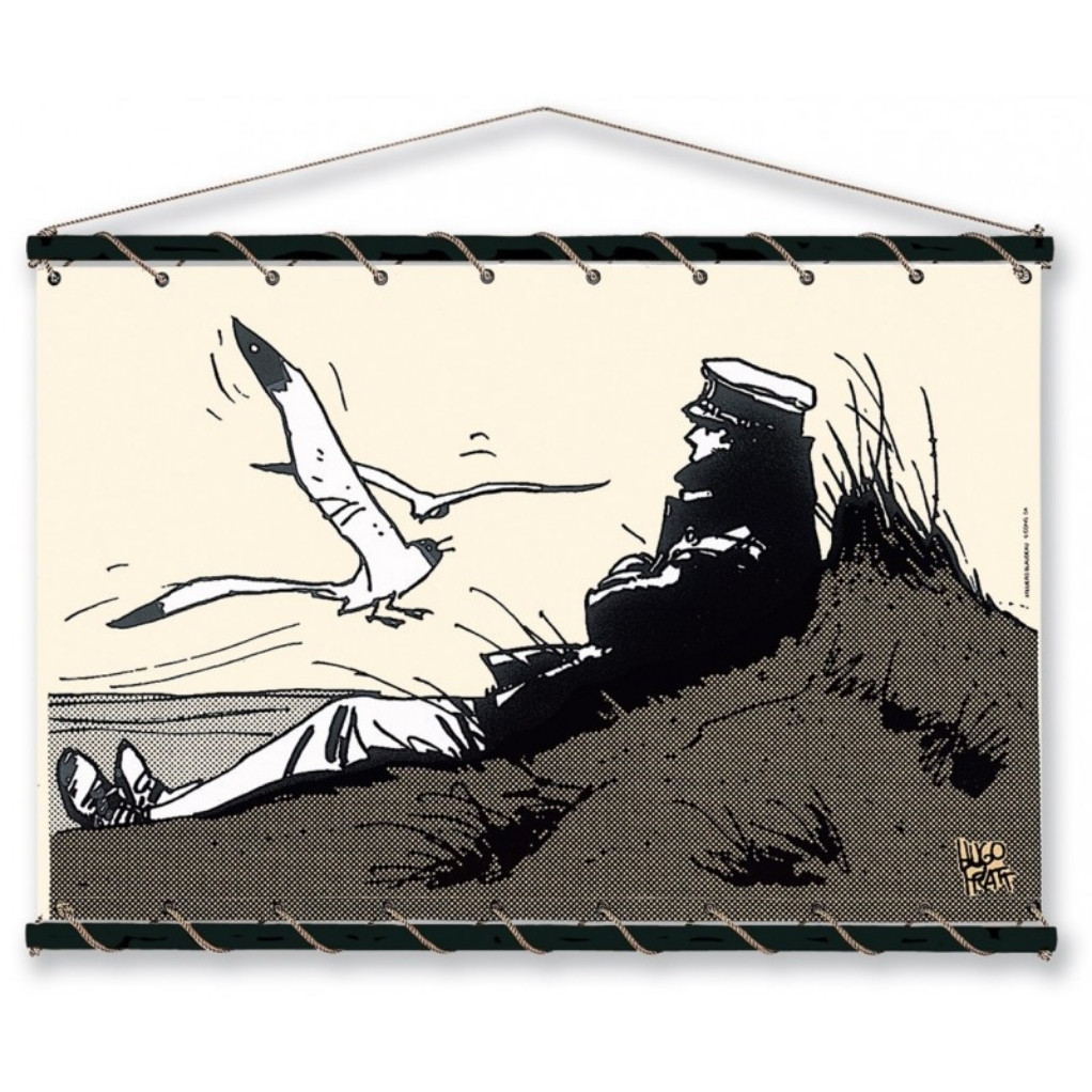 Toile tendue coton Corto Maltese - Dune - grand modèle - écru - principal