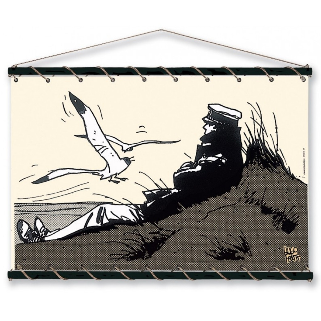 Toile tendue coton Corto Maltese - Dune - modèle moyen - écru - principal