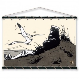 Toile tendue coton Corto Maltese - Dune - modèle moyen - écru