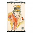 Toile tendue coton Corto Maltese - Echarpe rouge - principal