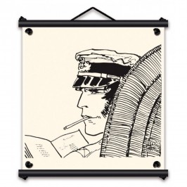 Toile tendue coton Corto Maltese - Lecture