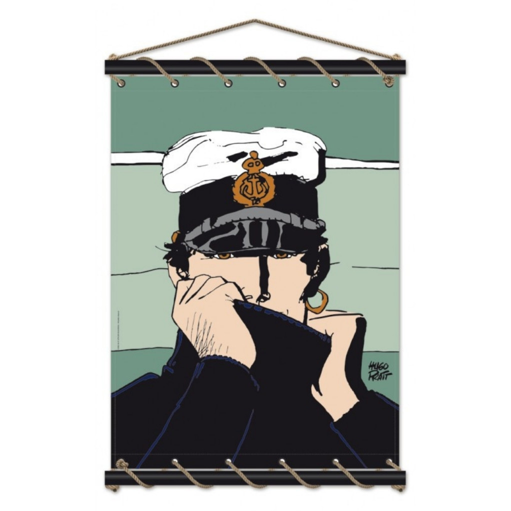 Toile tendue coton Corto Maltese - Marin - vert - principal