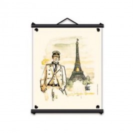 Toile tendue coton Corto Maltese - Paris