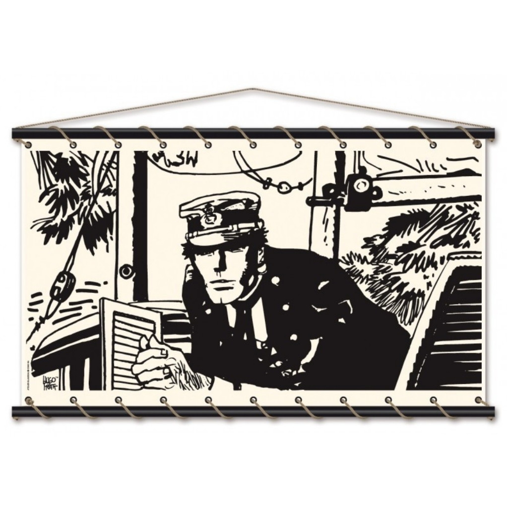 Toile tendue coton Corto Maltese - Port Ducal - Ecru - principal