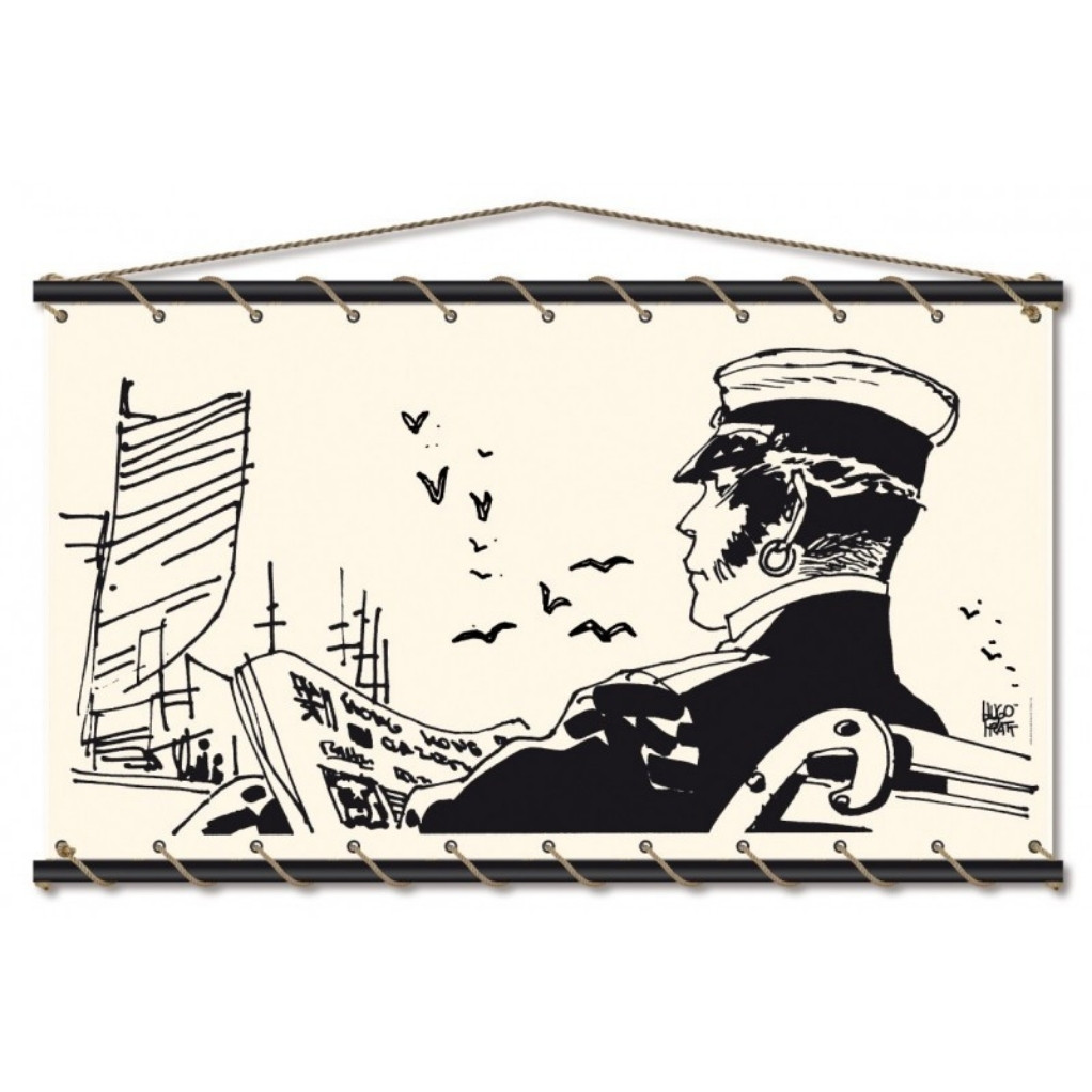 Toile tendue coton Corto Maltese - Quai - principal