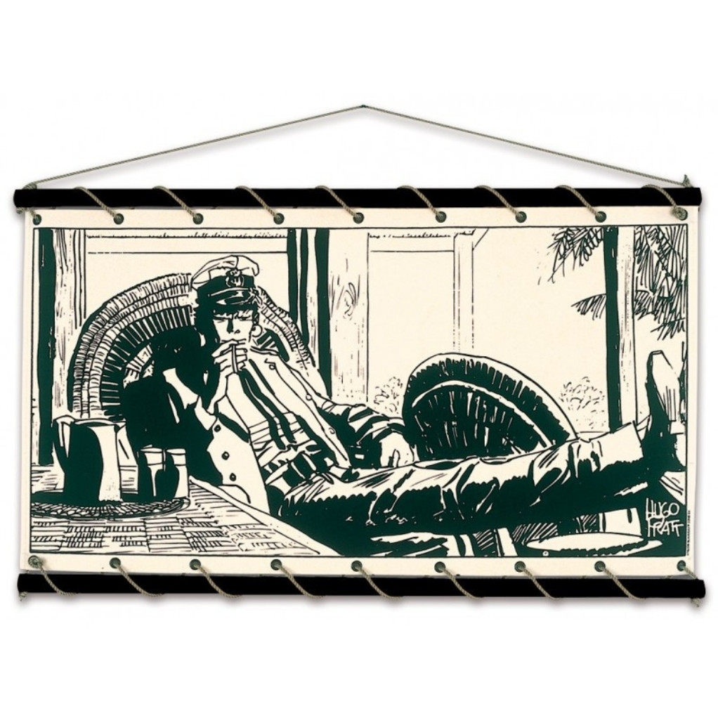 Toile tendue coton Corto Maltese - Réflexion - principal