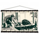 Toile tendue coton Corto Maltese - Réflexion - principal