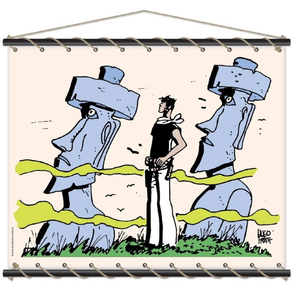 Toile tendue coton Corto Maltese - Pâques - principal