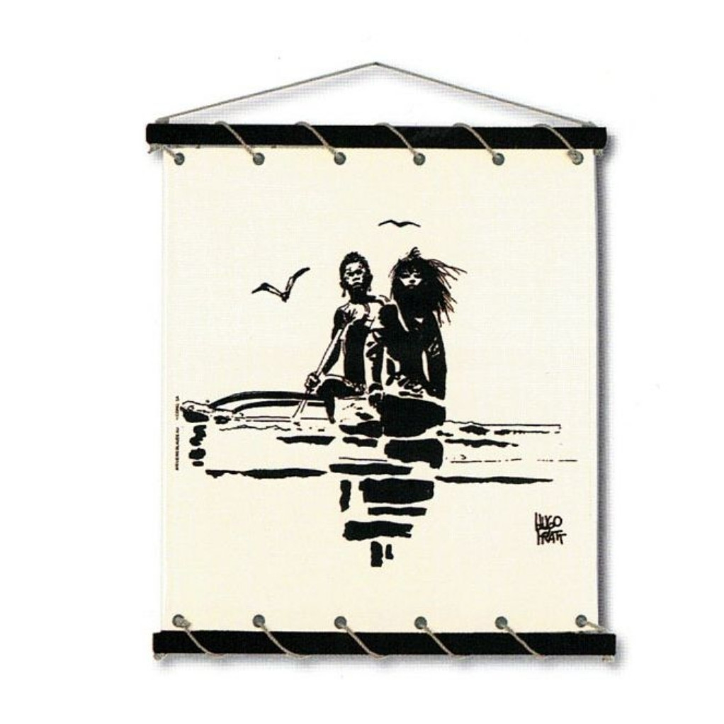 Toile tendue coton Corto Maltese - Pirogue - principal