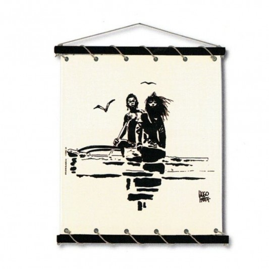 Toile tendue coton Corto Maltese - Pirogue - principal