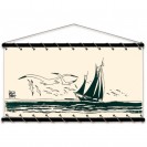 Toile tendue coton Corto Maltese - Voilier - principal