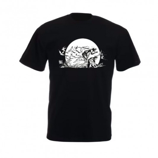T-Shirt Corto Maltese, Plus Loin, noir, Taille XL - principal