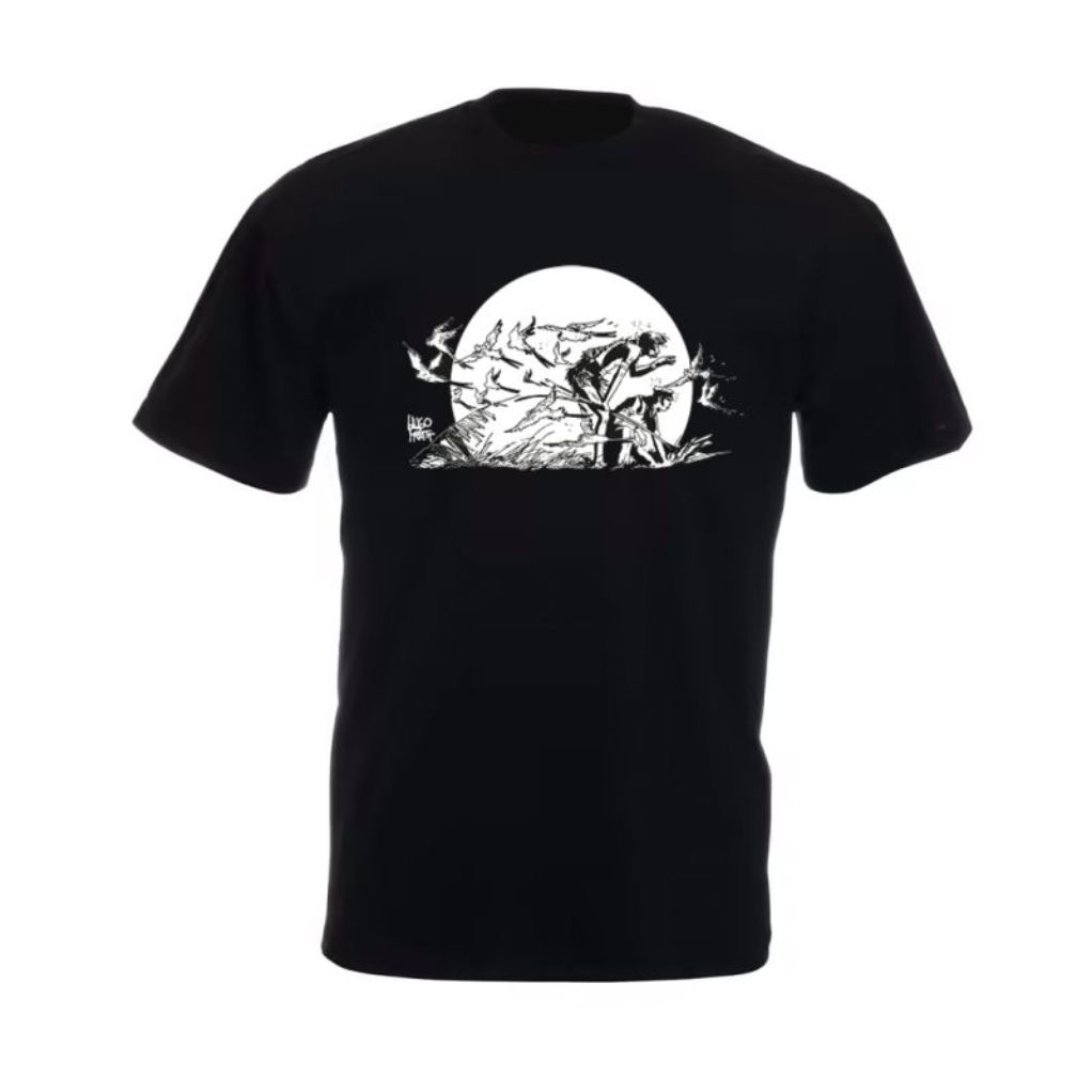 T-Shirt Corto Maltese, Plus Loin, noir, Taille M - principal