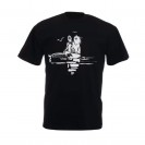 T-Shirt Corto Maltese, Pirogue, noir, Taille XL - principal