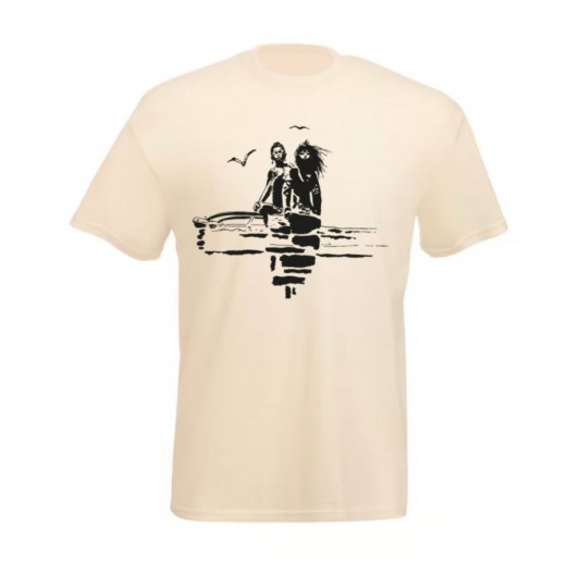 T-Shirt Corto Maltese, Pirogue écru - principal