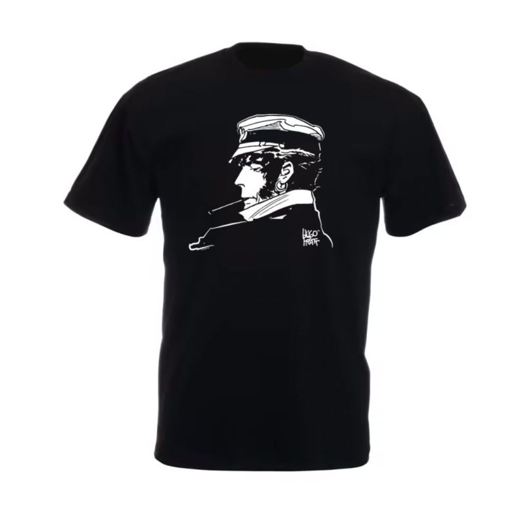 T-shirt Corto Maltese, Cigarette, noir, Taille XXL - principal