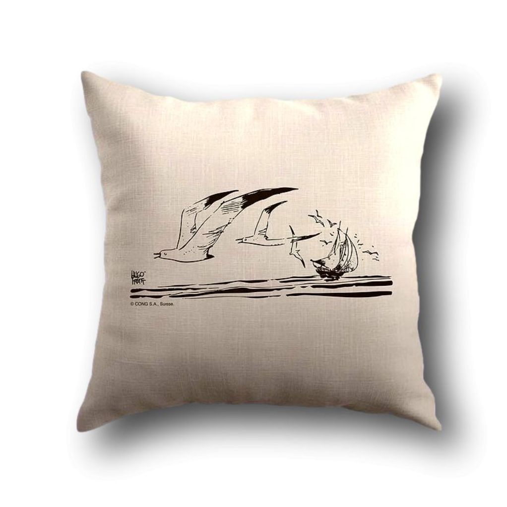 Coussin Corto Maltese - Mouettes - principal