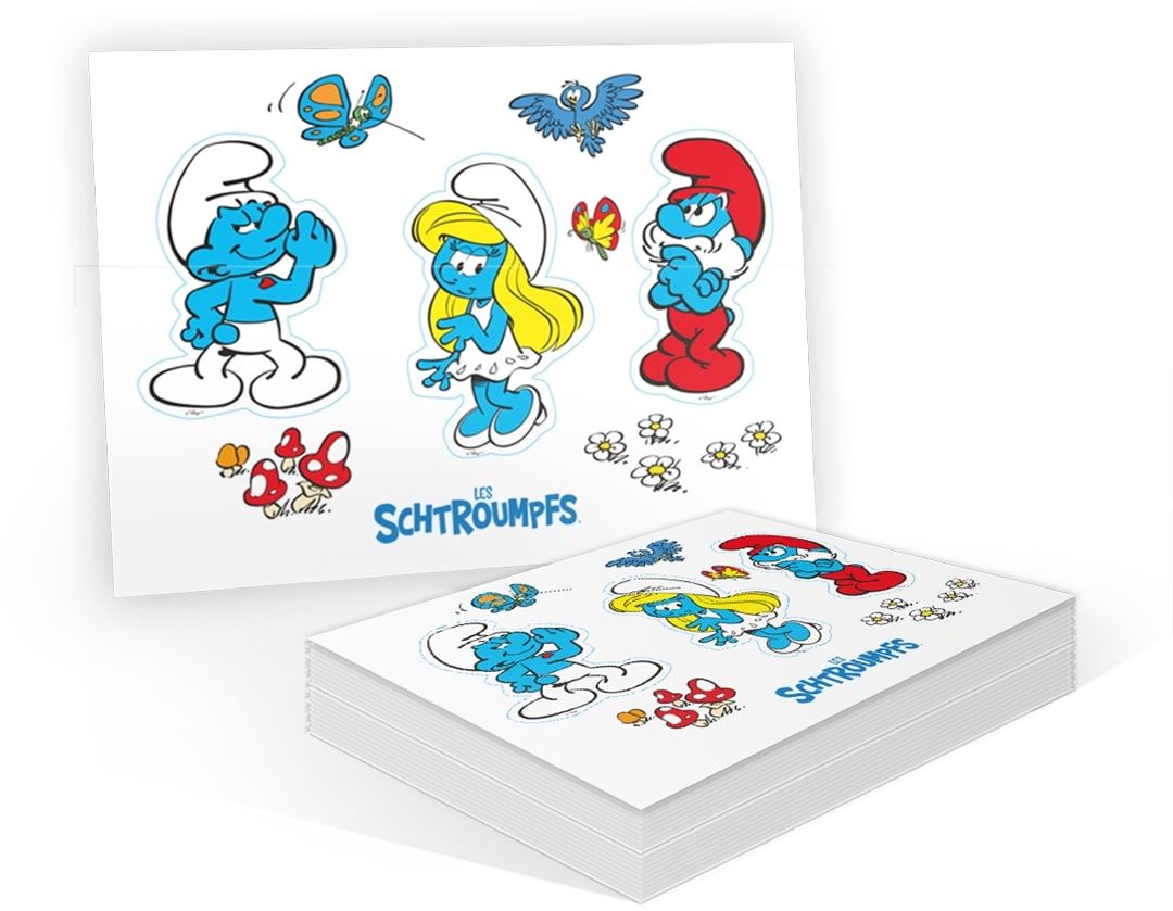 Planche de stickers - Les Schtroumpfs - principal