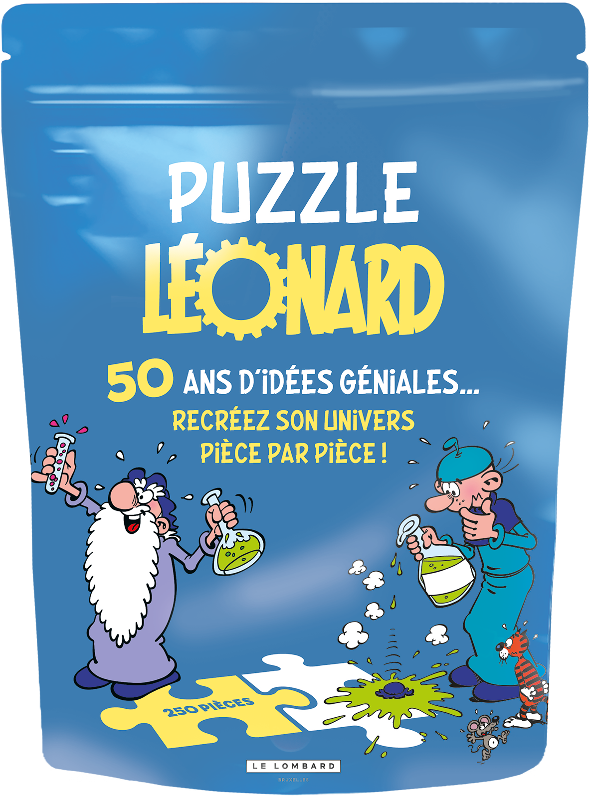 Puzzle 2-en-1 cherche et trouve Léonard - principal