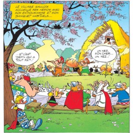 Digigraphie sur canvas Astérix & Obélix - Le banquet, toile sur chassis - 50 x 50 cm