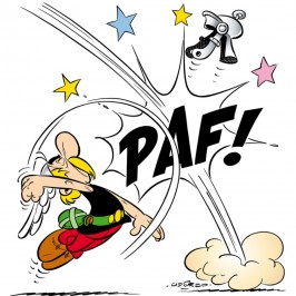 Digigraphie sur toile Astérix et Obélix - PAF - 50 X 50 cm - Toile sur chassis