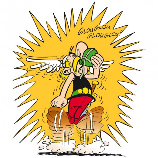 Digigraphie Astérix et Obélix - Glouglou - 50 x 50 cm - Toile sur chassis - principal