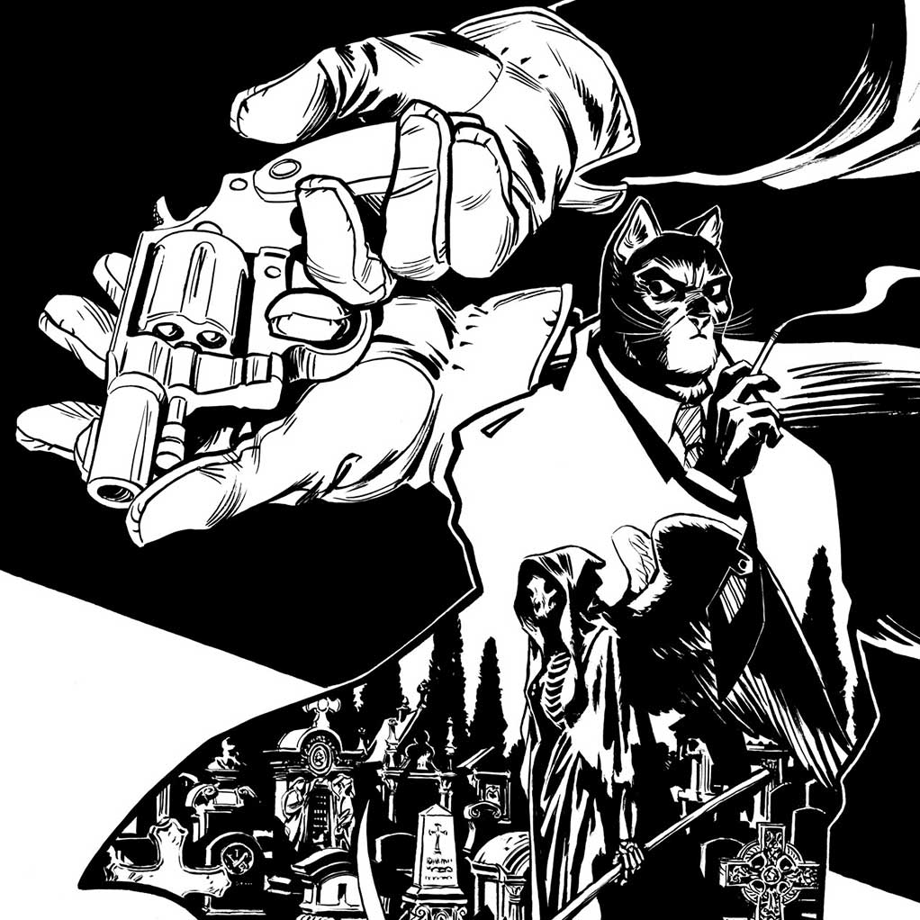 Sérigraphie Blacksad - Quelque part entre les ombres - édition 25 ans - principal