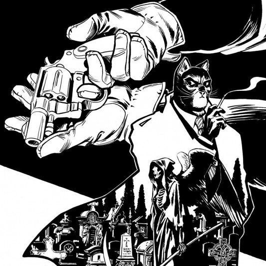 Sérigraphie Blacksad - Quelque part entre les ombres - édition 25 ans - principal