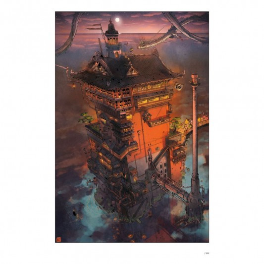 Tirage d'art Le Palais des Bains, de nuit - principal