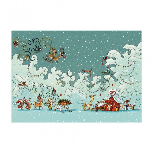 Tirage d'art les Petits Marsus et le père Noël - Benjamin Chaud - principal