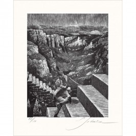 Sérigraphie Schuiten - Sur les chemins noirs - Je n'y arriverai jamais