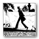 Tableau Corto Maltese 9 - Corto se promène 70x70 cm - principal