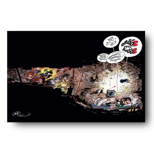 Tableau Gaston Lagaffe 9 - La sieste - principal