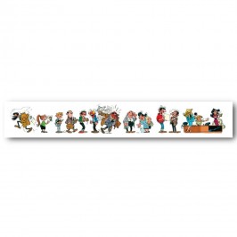 Tableau Gaston Lagaffe 11 - Les personnages de Gaston