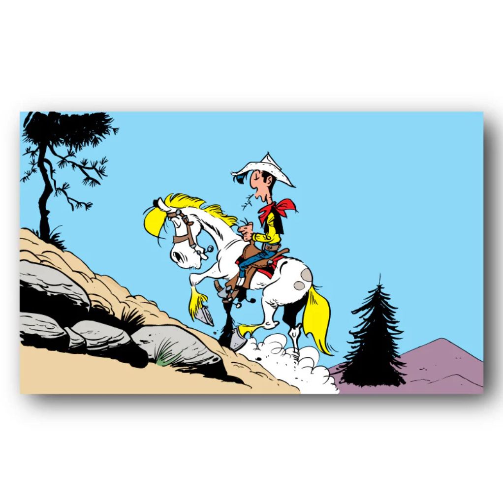Tableau Lucky Luke 3 - Lucky et Jolly 110x70 cm - principal
