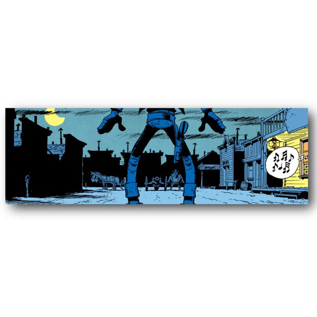 Tableau Lucky Luke 8 - Duel de nuit 100x30 cm - principal